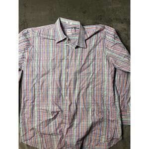 Peter Millar Size XL‎ Long Sleeve Seaside Wash Plaid Button Up